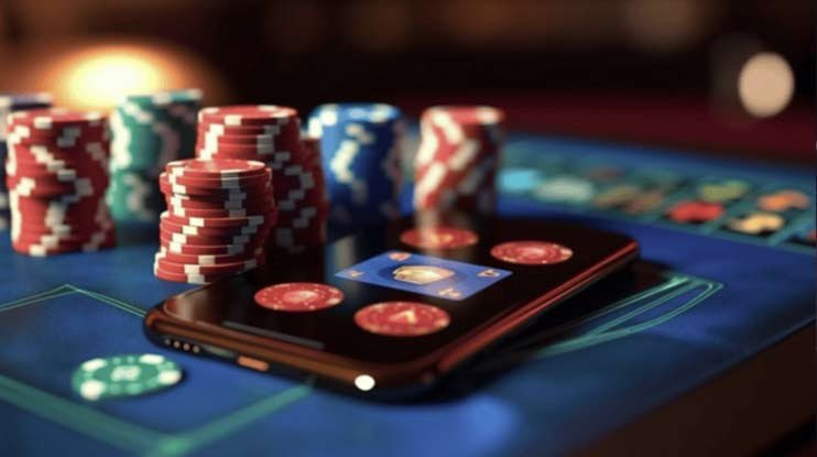 Ilustrasi pemain melakukan taruhan sepak bola secara online di platform ingat123